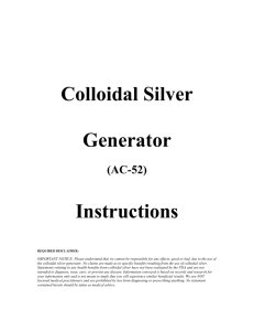 AC-52 Instructions - CLICK HERE - economical colloidal silver