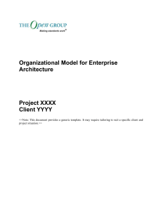 Template - Organizational Model for EA