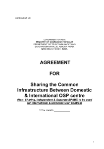 Agreement - Department of Telecommunications