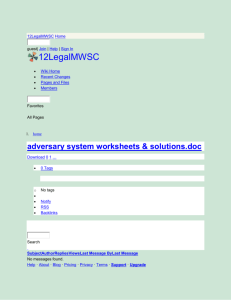 12LegalMWSC - adversary system worksheets & solutions