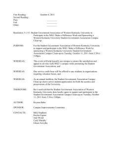 03-11-F Resolution for the Student Government Association of
