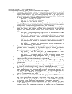 10A NCAC 43D .0706 VENDOR PEER GROUPS Vendor applicants