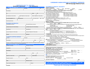 2007 - 2008 Caremark RSV Prophylaxis Referral Form