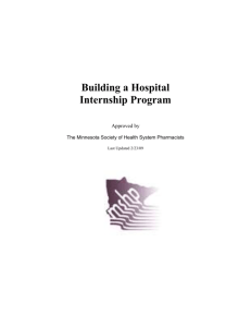 Building a Hospital Internship Program