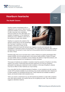 Heartburn heartache - Pharmaceutical Society of Australia