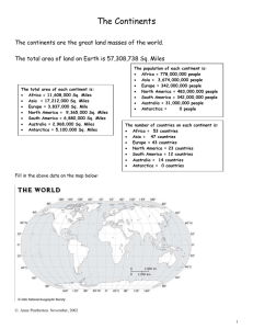 earth`s oceans - Educational Synthesis