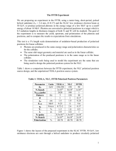 The FFTB Experiment Section