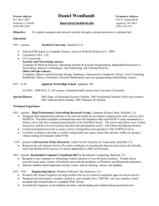 dan_wendlandt_resume.. - School of Computer Science