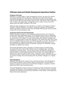 JPMorgan Investment Management Core Operations Position