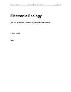 Electronic Ecology - DRUM