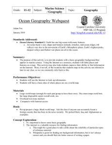 Ocean Geography Webquest - Coastal Carolina University