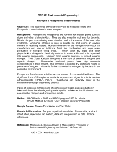 Nitrogen and Phosphorus