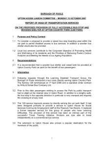 the proposed provision of fully accessible bus stop and wooden