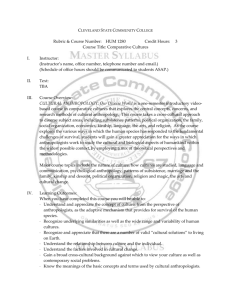 Cleveland State Community College Rubric & Course Number