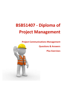 BSB51407 PM Diploma - Communications Questions & Answers
