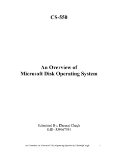 the ms-dos kernel