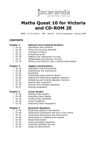 Maths Quest 10 for Victoria