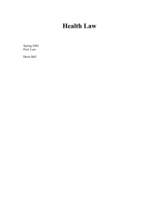 Health Law - NYU School of Law