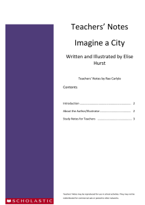 Introduction Imagine a City tells the story of two children travelling