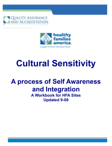 HFA Cultural Sensitivity Workbook