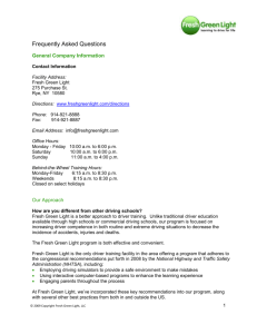 Frequently Asked Questions General Company Information Contact