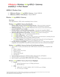 ADSL2+ Product Line