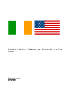 Ireland and the USA: a Strategic Review of Opportunities for the future
