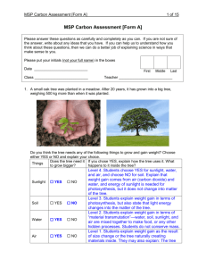 Answer key to Version A