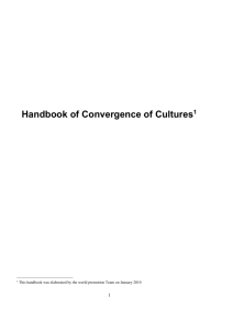 Convergence of cultures notebook