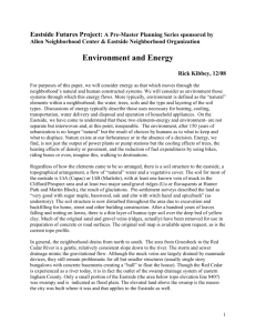 Eastside: Environment and Energy