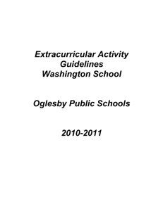 Extracurricular Activity Guidelines