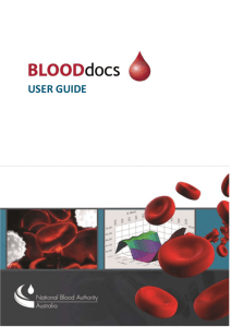 BloodDocs User Guide