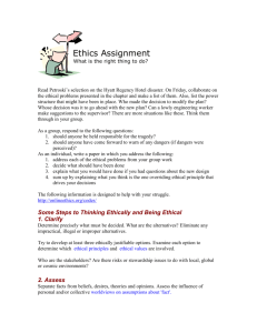 Ethics Assignment