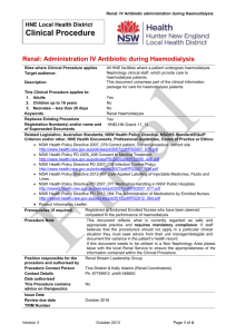 6.4 Renal CP Administrations of Antibiotic during