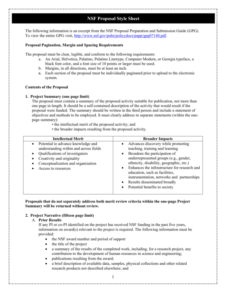 nsf research proposal example