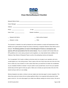 Clean Marina Checklist - the Oklahoma Department of
