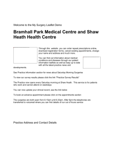 Bramhall Park Medical Centre and Shaw Heath