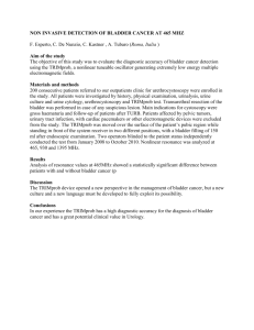 non invasive detection of bladder cancer at 465 mhz