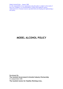 Alcohol and Drug Policy - The Scottish Government