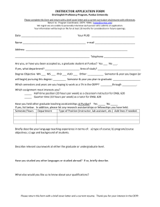 Classroom Instructor Application Form