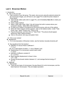 Lab #5: Brownian Motion