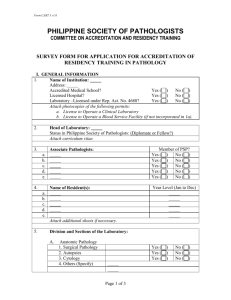 Form CART 3 v1.0 – Survey - Philippine Society of Pathologists, Inc.