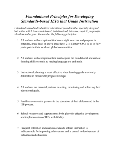 Foundational Principles for Developing Standards