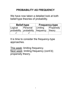 Bernoulli`s Theorem