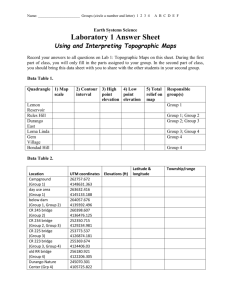 Lab 1: Topographic Maps