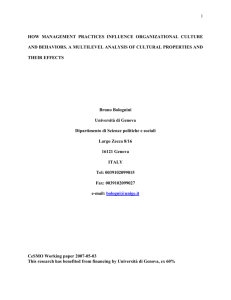 how management practices influence organizational culture and