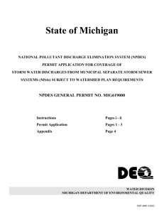 Watershed-Based Permit Application