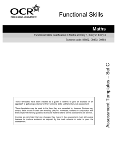 Assessment templates - Set C