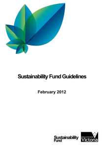 Sustainability Fund Guidelines 2012 (accessible version)