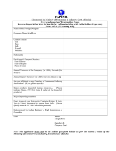 Importers` Registration Form